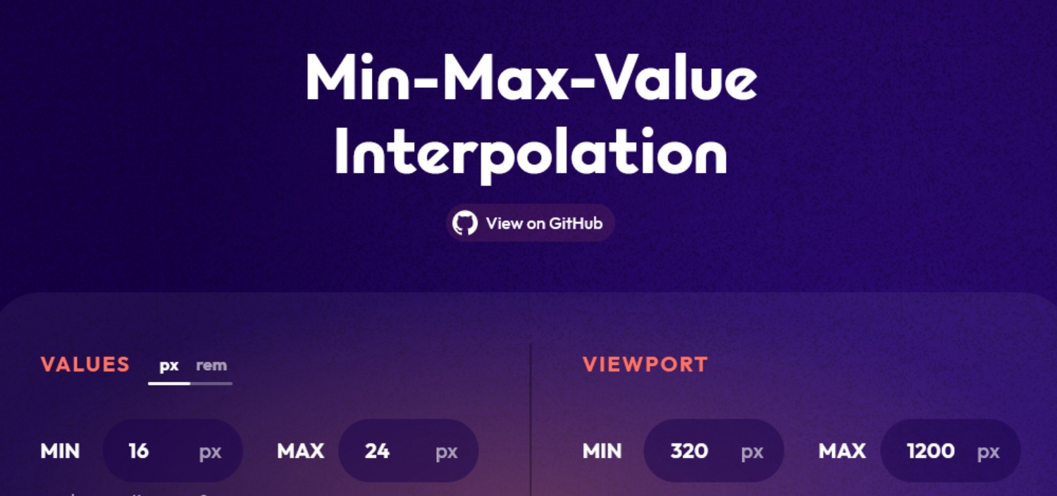 Min-Max-Value Interpolation